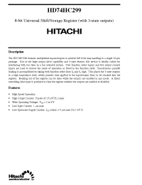 Datasheet  HD74HC299