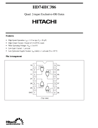 Datasheet  HD74HC386