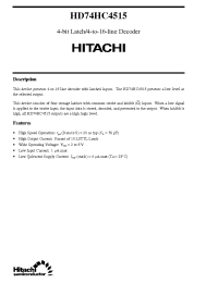 Datasheet  HD74HC4515