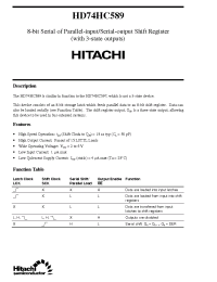 Datasheet  HD74HC589