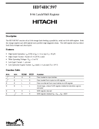 Datasheet  HD74HC597