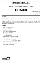 Datasheet  HM621400H