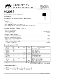 Datasheet  HI3953