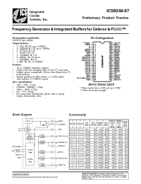 Datasheet  ICS9248yF-87