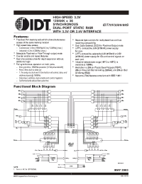 Datasheet  IDT70V3589S