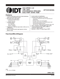 Datasheet  IDT70V9099L