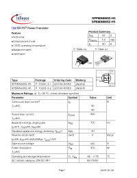 Datasheet  SPP80N06S2-H5