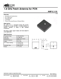 Datasheet  ANP-C-115