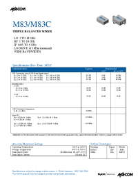 Datasheet  M83C