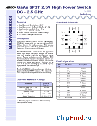 Datasheet  MASWSS0033