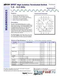 Datasheet  MASWSS0063