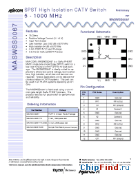 Datasheet  MASWSS0067