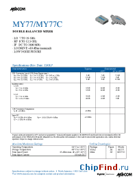 Datasheet  MY77C