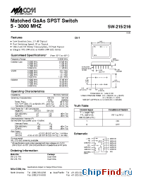 Datasheet  SW-216