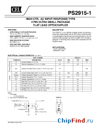 Datasheet  PS2915-1