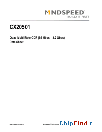 Datasheet  CX20501