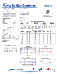 Datasheet  PSC-2-11