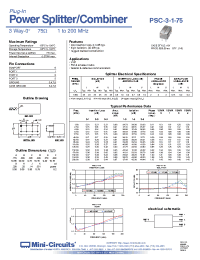 Datasheet  PSC-3-1-75