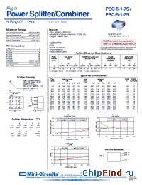 Datasheet  PSC-5-1-75