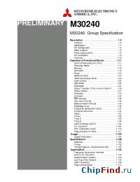 Datasheet  M30240