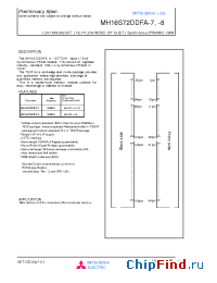 Datasheet  MH16S72DDFA-8