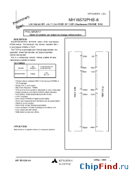 Datasheet  MH16S72PHB-6