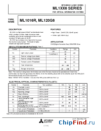 Datasheet  ML1016R