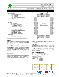 Datasheet  MC805256K36