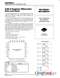 Datasheet  MC100E451