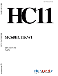 Datasheet  MC68HC11KW1