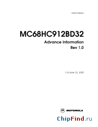 Datasheet  MC68HC912BD32