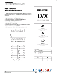 Datasheet  MC74LVX04