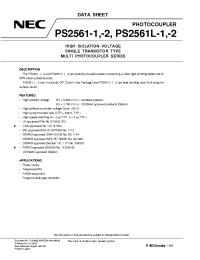 Datasheet  PS2561