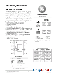 Datasheet  MC100EL32