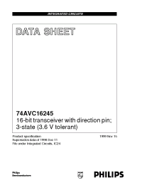 Datasheet  74AVC16245