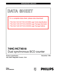Datasheet  74HC4518D