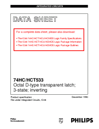 Datasheet  74HC533