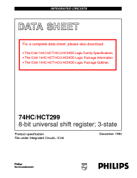 Datasheet  74HC/HCT299