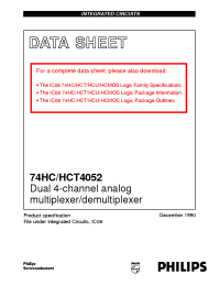 Datasheet  74HC/HCT4052