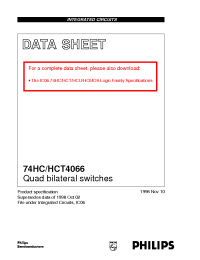 Datasheet  74HC/HCT4066