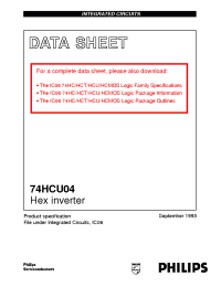 Datasheet  74HCU04