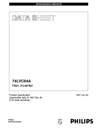 Datasheet  74LVC04A