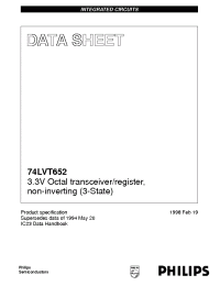 Datasheet  74LVT652