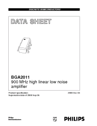 Datasheet  BGA2011