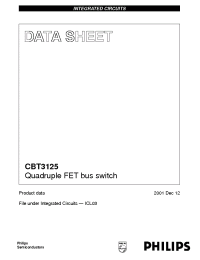 Datasheet  CBT3125