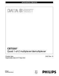 Datasheet  CBT3257