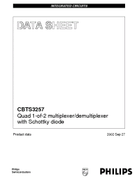 Datasheet  CBTS3257