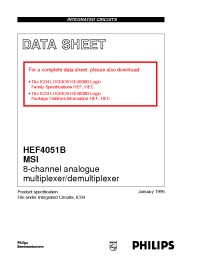 Datasheet  HEF4051B