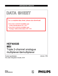 Datasheet  HEF4053B