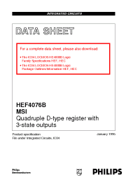Datasheet  HEF4076B
